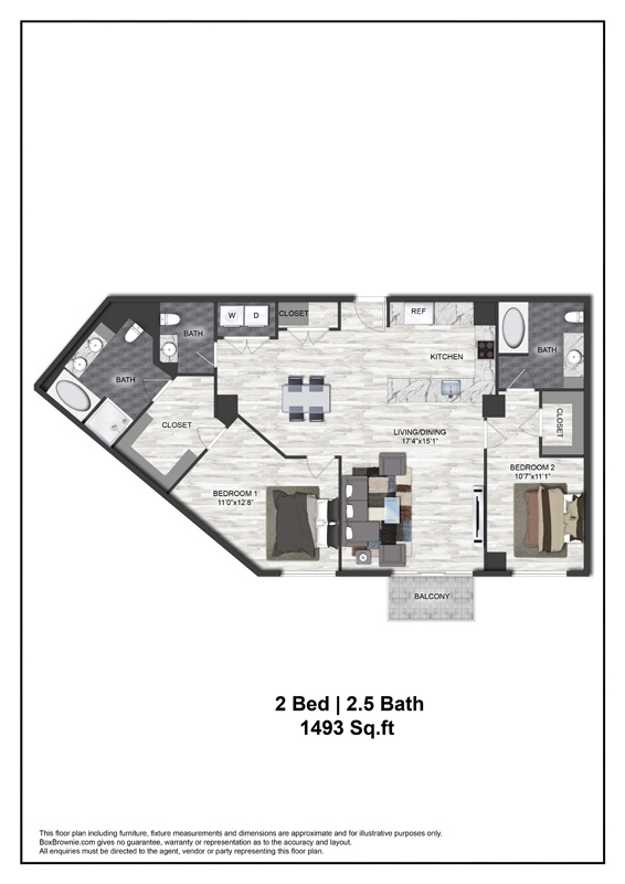 Floor plan layout diagram for B8